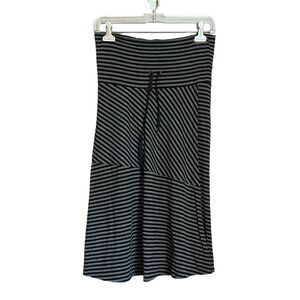 Athleta striped tie waist midi skirt. Size small‎